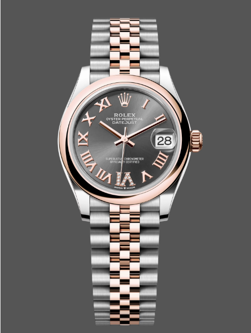 Rolex Datejust 31mm Stainless Steel and Rose Gold m278241 0030 Rhodium Roman VI Jubilee